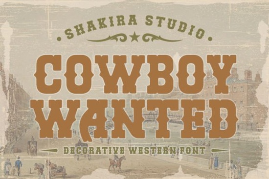 Cowboy Wanted Font